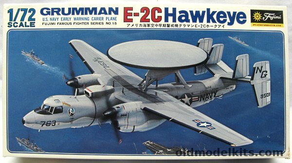 Fujimi 1/72 Grumman E-2C Hawkeye - VAW-126 USS Constellation / VAW-122 USS Kitty Hawk  / VAW-123 USS Saratoga - Bagged, 7A15 plastic model kit